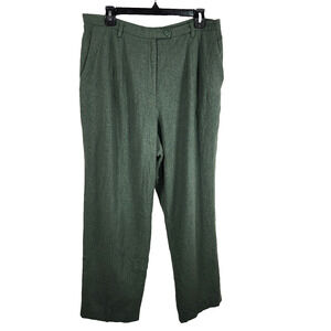 Vtg Pendleton Women's 100% Virgin Wool Pleated Trouser Pants 16 Lined Straight